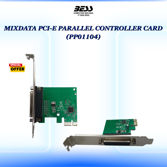 MIXDATA PCI-E PARALLEL CONTROLLER CARD (PP01104)