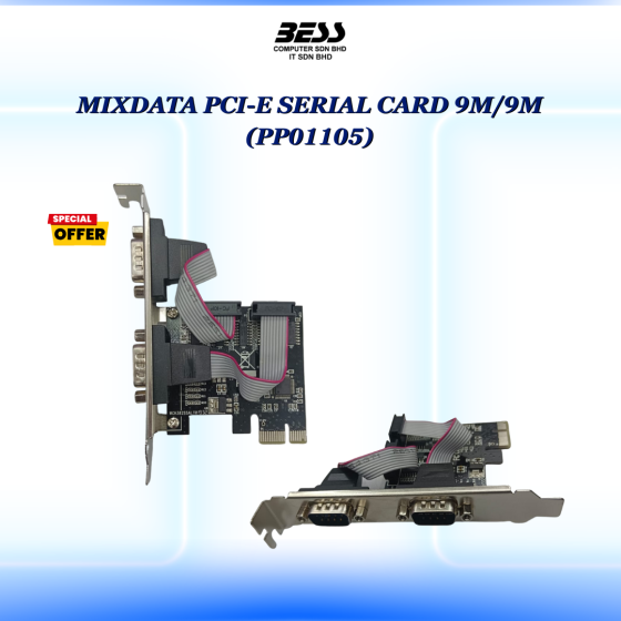 MIXDATA PCI-E SERIAL CARD 9M/9M (PP01105)
