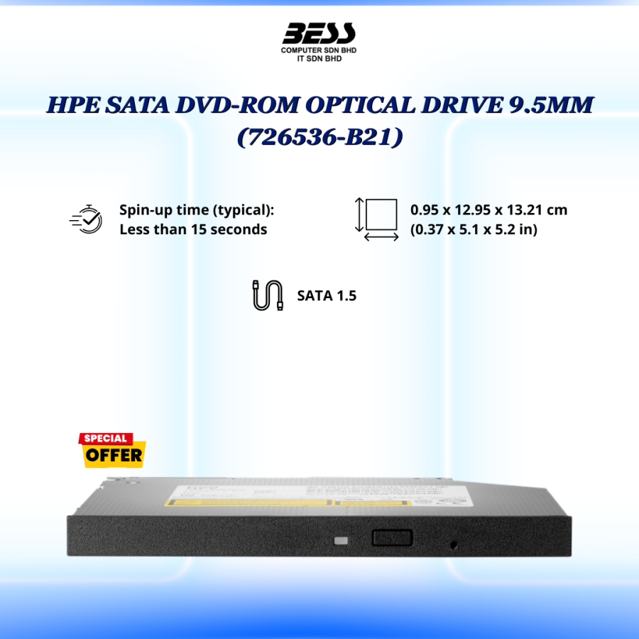 HPE SATA DVD-ROM OPTICAL DRIVE 9.5MM