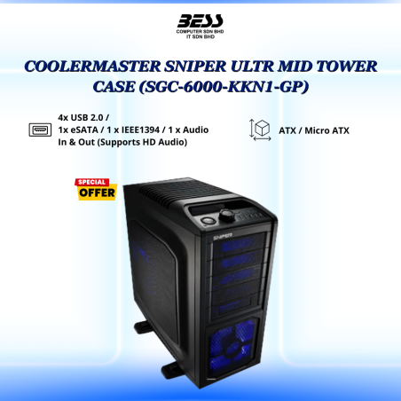 COOLERMASTER SNIPER ULTR MID TOWER CASE