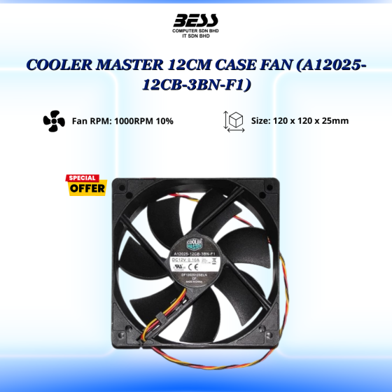 COOLER MASTER 12/14CM CASE FAN
