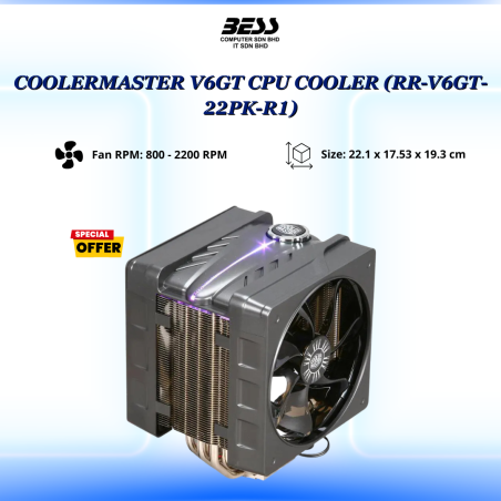 COOLERMASTER V6GT CPU COOLER