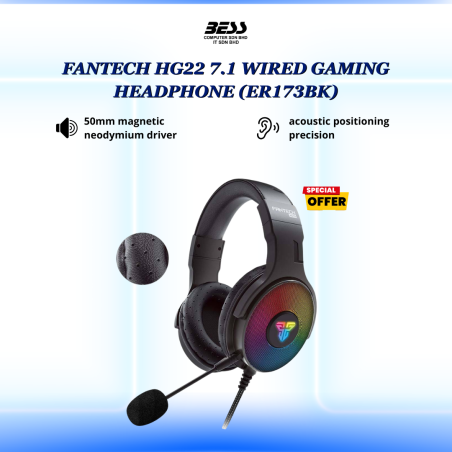 FANTECH HG22 7.1 WIRED GAMING HEADPHONE (ER173BK)