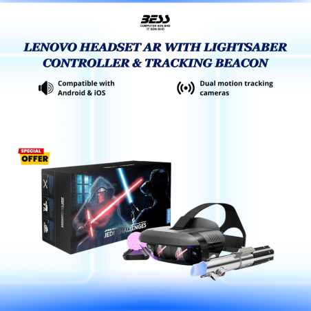 LENOVO HEADSET AR WITH LIGHTSABER CONTROLLER & TRACKING BEACON