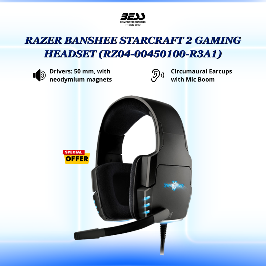 RAZER BANSHEE STARCRAFT 2 GAMING HEADSET