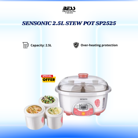 SENSONIC 2.5L STEW POT