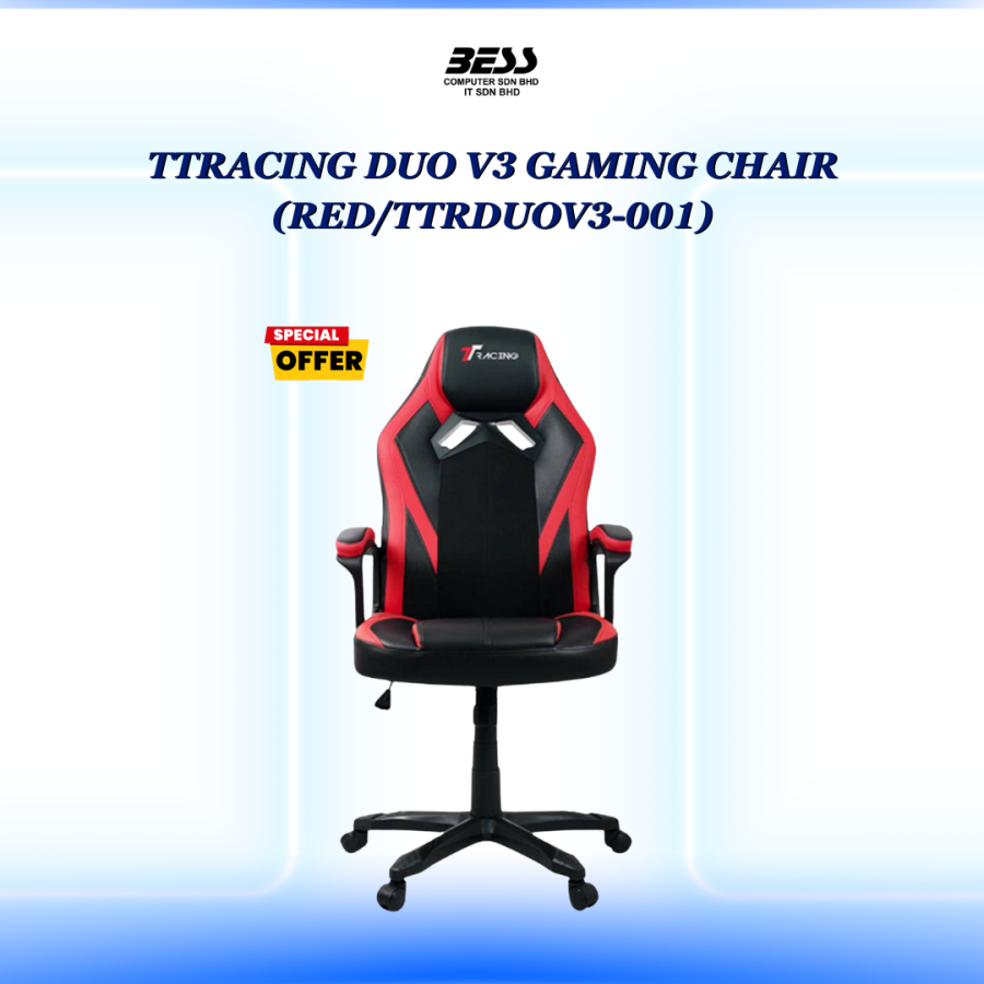 TTRACING DUO V3 GAMING CHAIR (RED/GREY)