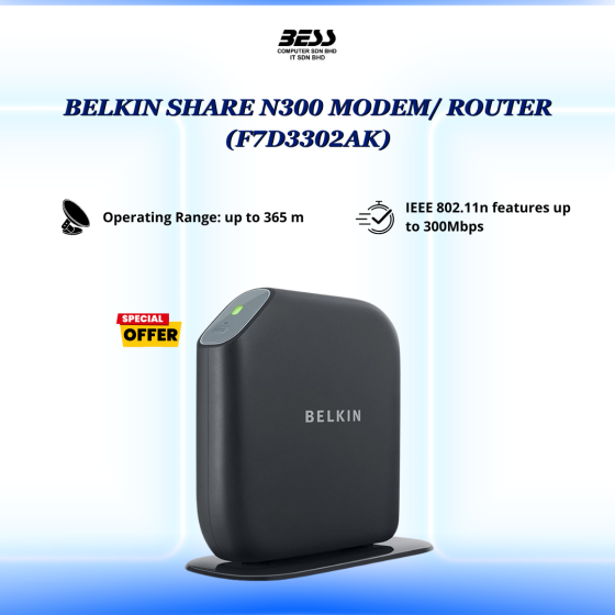 BELKIN SHARE N300 MODEM/ ROUTER