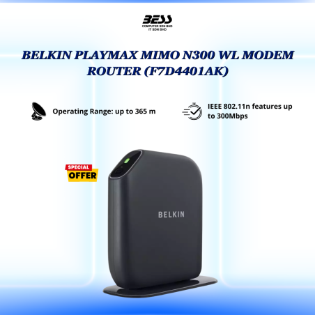 BELKIN PLAYMAX MIMO N300 WL MODEM ROUTER
