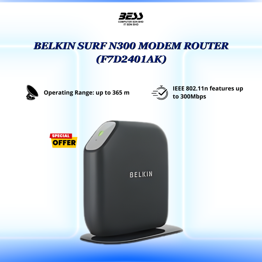 BELKIN SURF N300 MODEM ROUTER