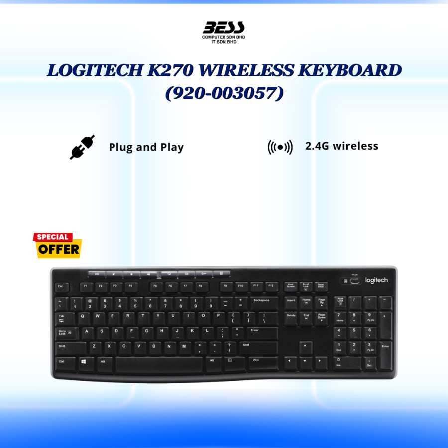 LOGITECH K270 WIRELESS KEYBOARD