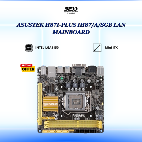 ASUSTEK H87I-PLUS IH87/A/SGB LAN MAINBOARD
