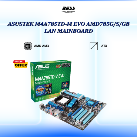 ASUSTEK M4A785TD-M EVO AMD785G/S/GB LAN MAINBOARD