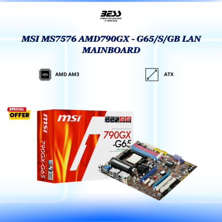 MSI MS7576 AMD790GX - G65/S/GB LAN MAINBOARD