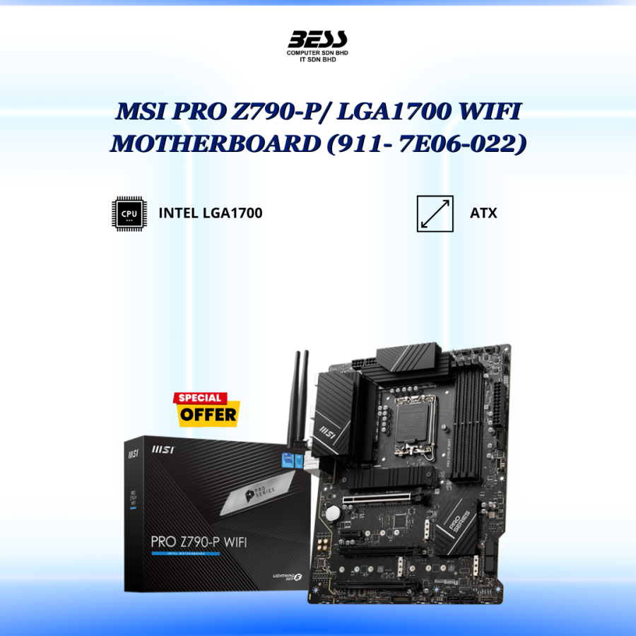 MSI PRO Z790-P/ LGA1700 WIFI MOTHERBOARD (911- 7E06-022)