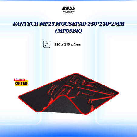 FANTECH MP25 MOUSEPAD 250*210*2MM (MP05BK)