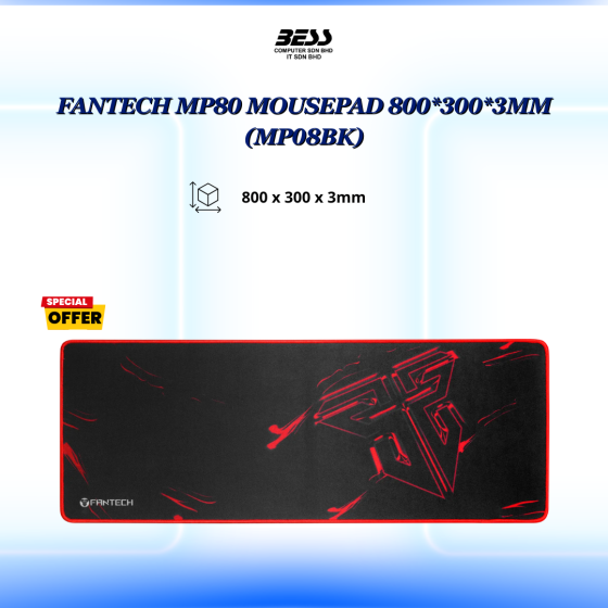 FANTECH MP80 MOUSEPAD 800*300*3MM (MP08BK)