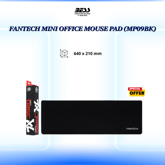 FANTECH MINI OFFICE MOUSE PAD (MP09BK)