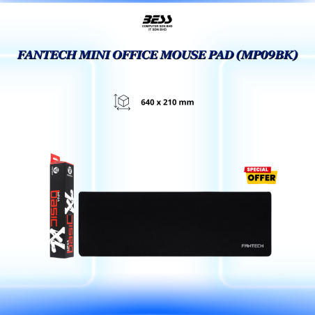 FANTECH MINI OFFICE MOUSE PAD (MP09BK)