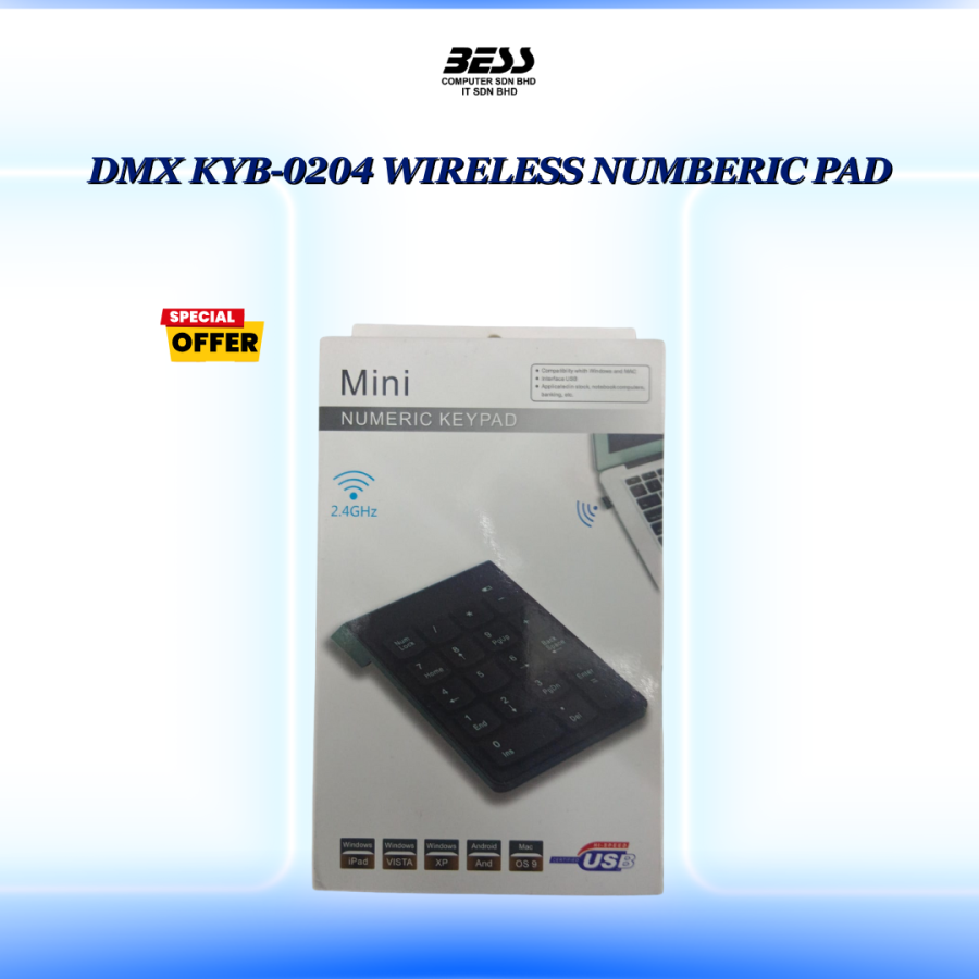 DMX KYB-0204 WIRELESS NUMBERIC PAD