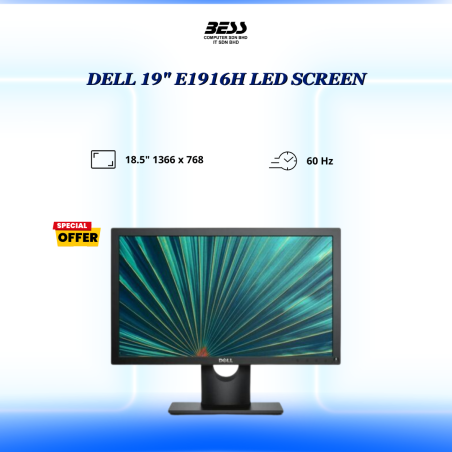 DELL 19" E1916H LED SCREEN