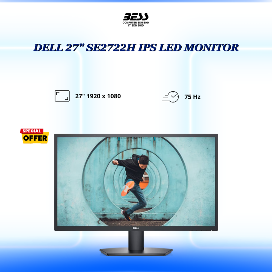 DELL 27" SE2722H IPS LED MONITOR