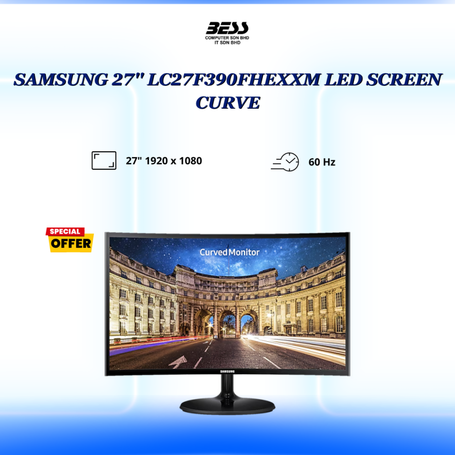 SAMSUNG 27'' LC27F390FHEXXM LED SCREEN CURVE