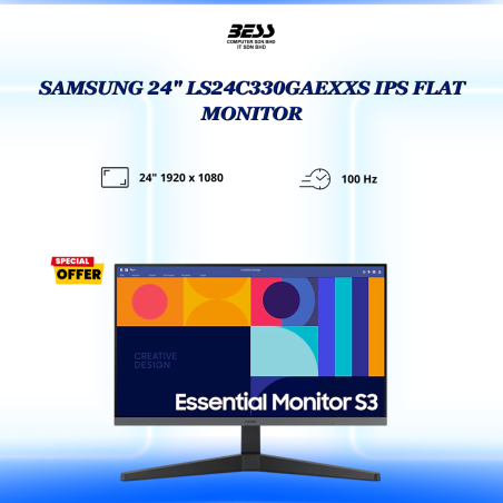 SAMSUNG 24" LS24C330GAEXXS IPS FLAT MONITOR