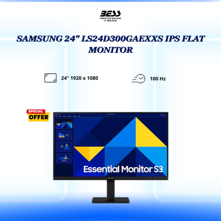 SAMSUNG 24" LS24D300GAEXXS IPS FLAT MONITOR