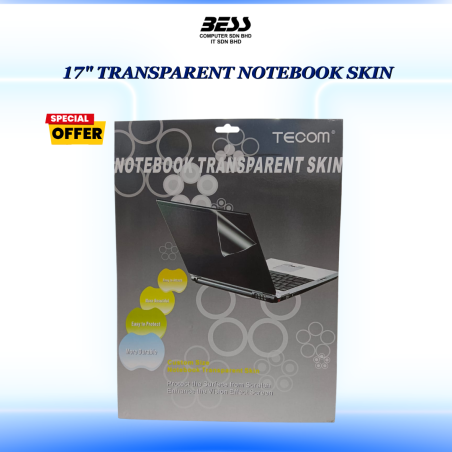 17" TRANSPARENT NOTEBOOK SKIN
