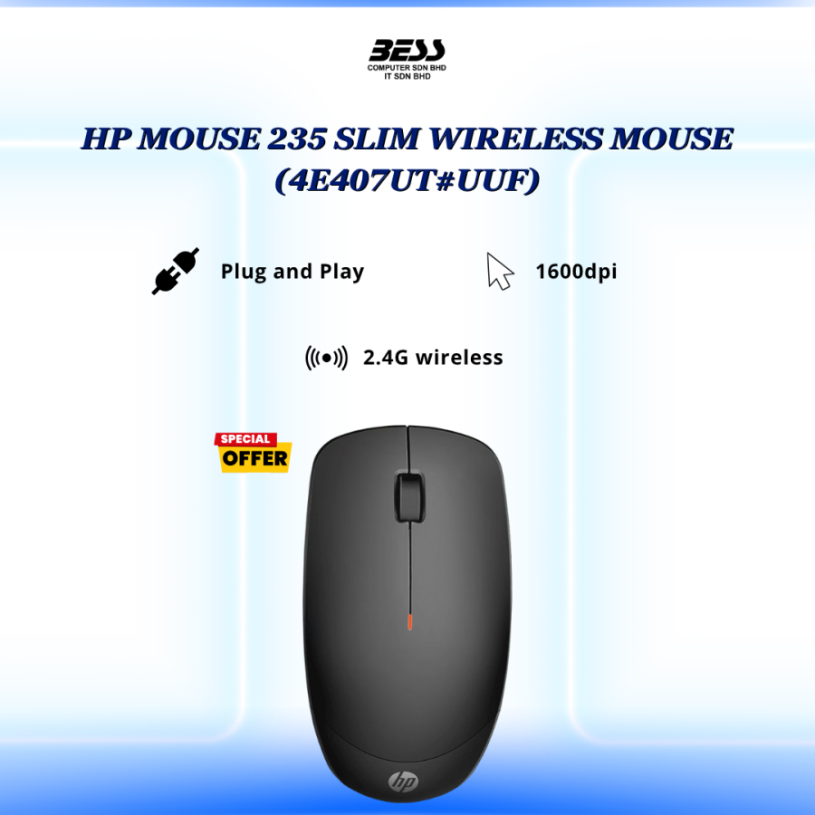 HP MOUSE 235 SLIM WIRELESS MOUSE