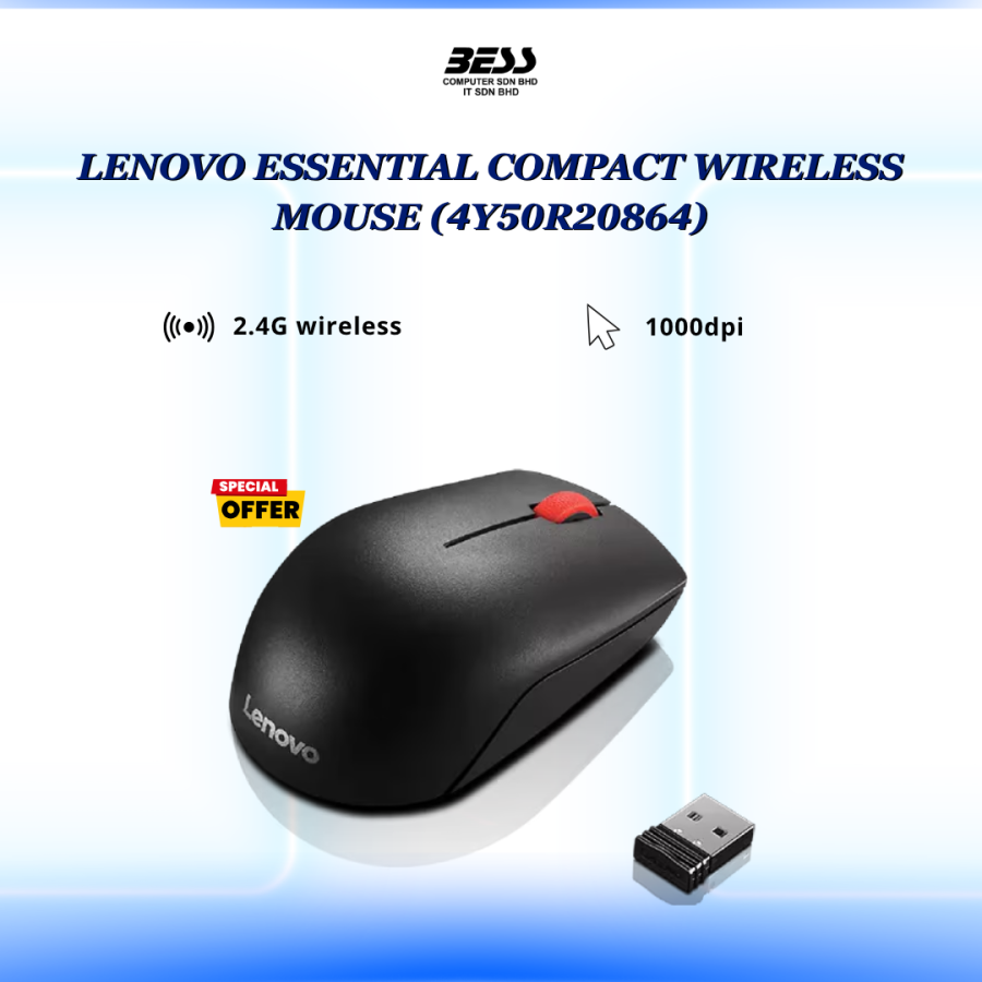 LENOVO ESSENTIAL COMPACT WIRELESS MOUSE