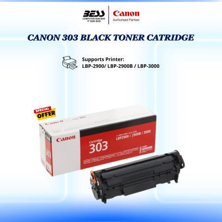 CANON 303 BLACK TONER CATRIDGE