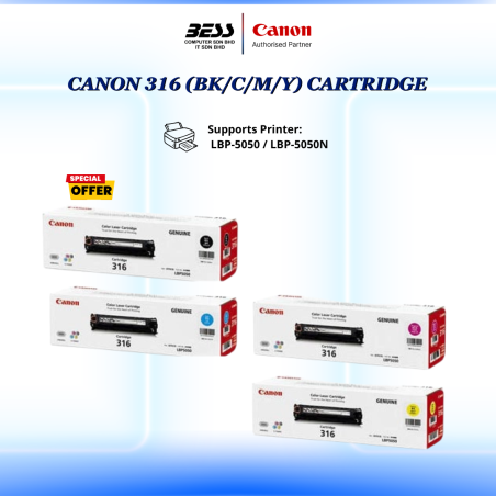 CANON 316 (BLACK/CYAN/MAGENTA/YELLOW) CARTRIDGE