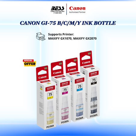 CANON GI-75 (BK/C/M/Y) CARTRIDGE