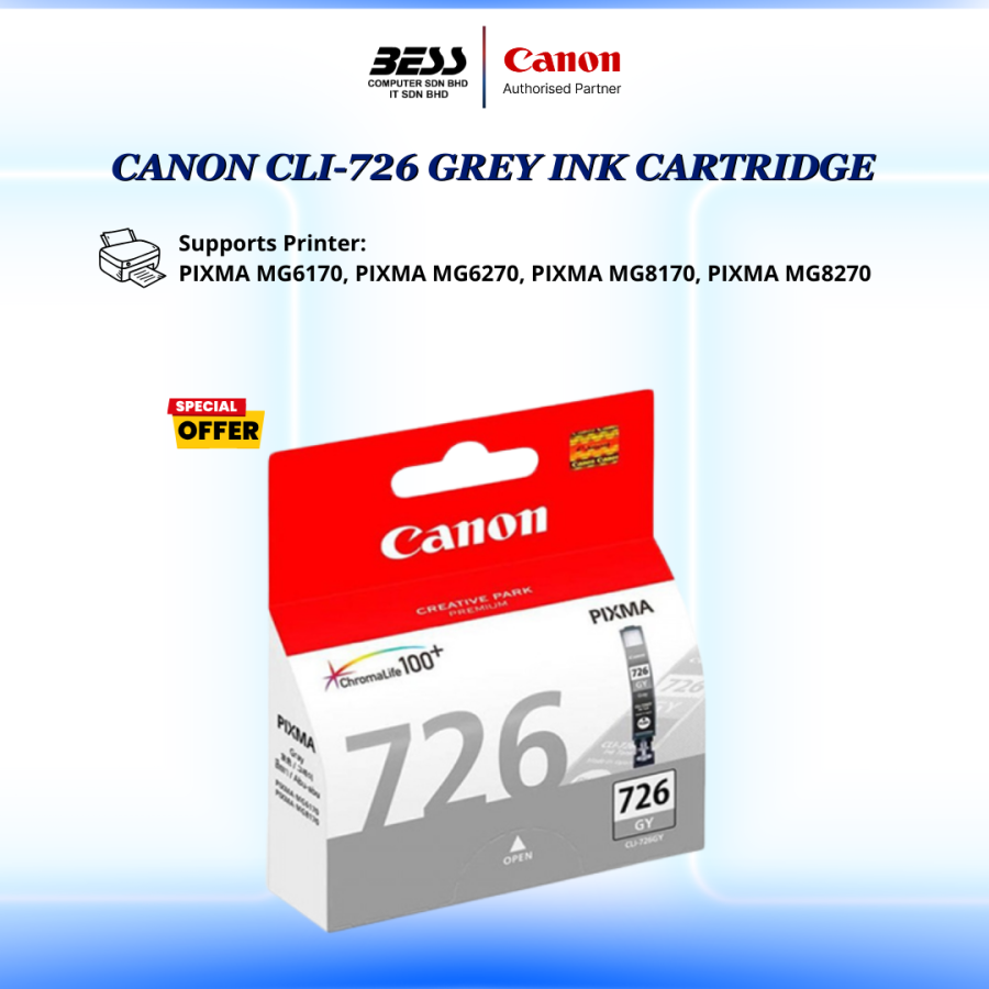CANON CLI-726 (BK/C/M/Y/GY) CARTRIDGE