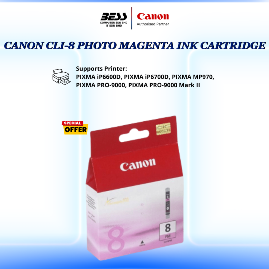 CANON CLI-8 (BK/C/M/Y/PC/PM/R/G) CARTRIDGE