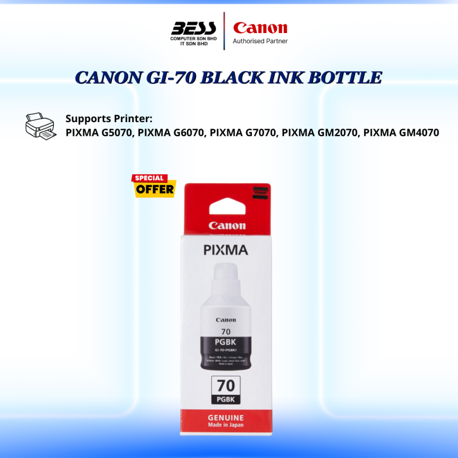 CANON GI-70 (BK/C/M/Y) CARTRIDGE