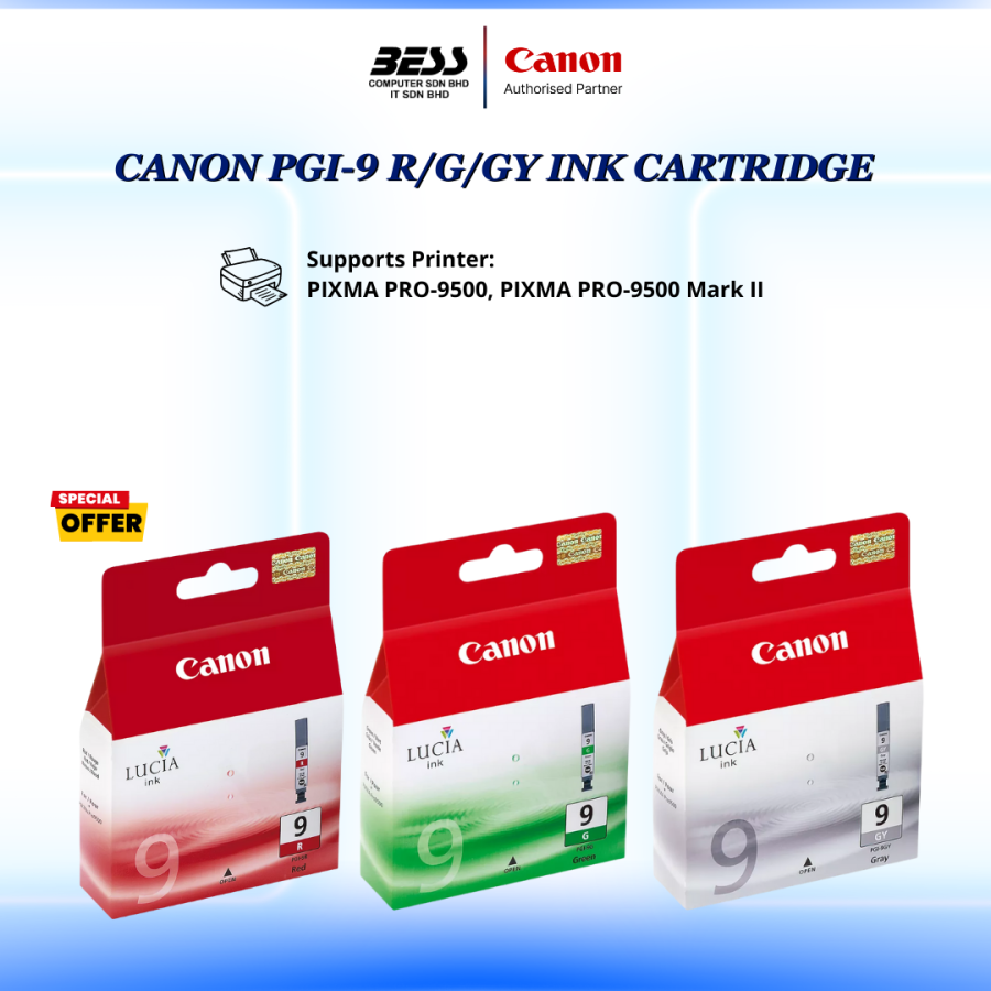 CANON PGI-9 (MBK/PC/PM/R/G/GY) CARTRIDGE