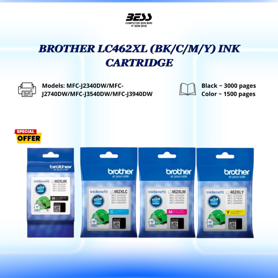 BROTHER LC462XL (BK/C/M/Y/) INK CARTRIDGE