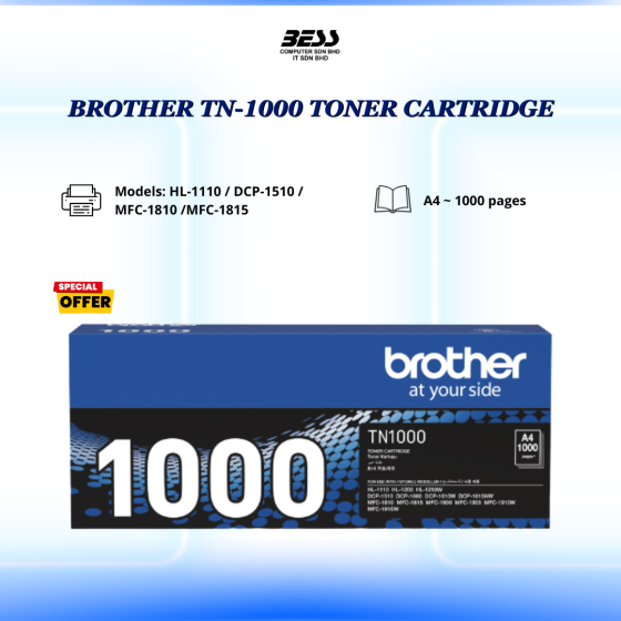BROTHER TN-1000 TONER CARTRIDGE