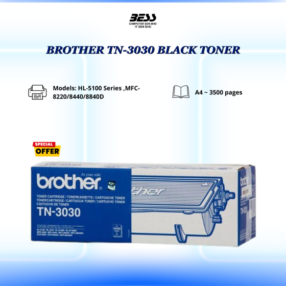 [PRE-ORDER] BROTHER TN-3030 BLACK TONER