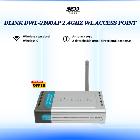 DLINK DWL-2100AP 2.4GHZ WL ACCESS POINT