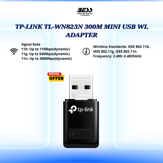 TP-LINK TL-WN823N 300M MINI USB WL ADAPTER