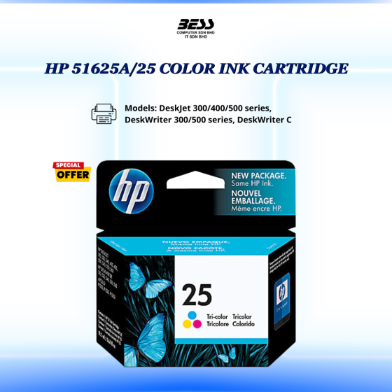 HP 51625A/25 COLOR INK CARTRIDGE