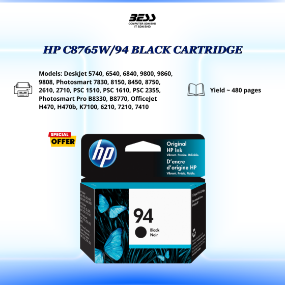 HP C8765W/94 BLACK CARTRIDGE