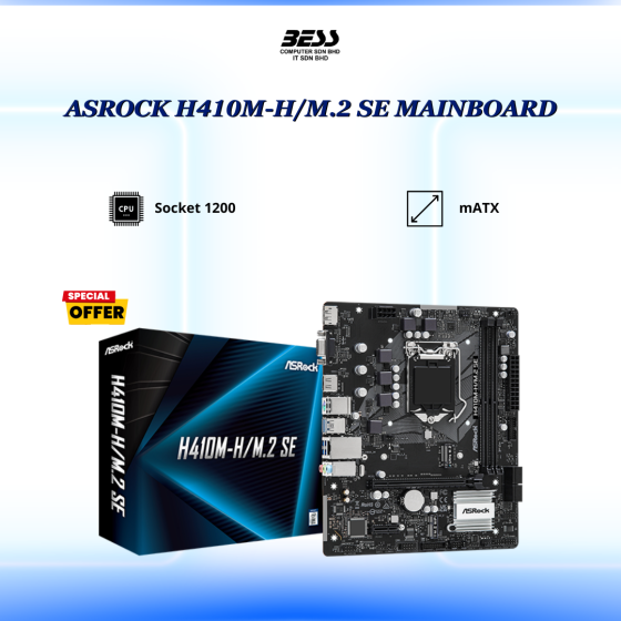 ASROCK H410M-H/M.2 SE MAINBOARD