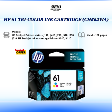 HP 61 TRI-COLOR INK CARTRIDGE