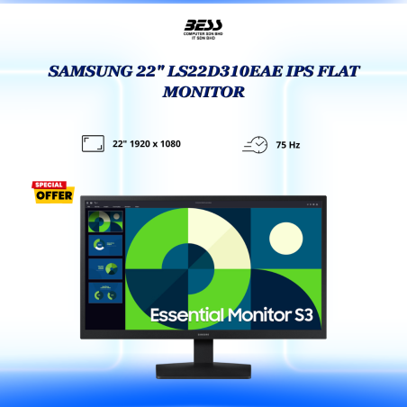 SAMSUNG 22" LS22D310EAE IPS FLAT MONITOR