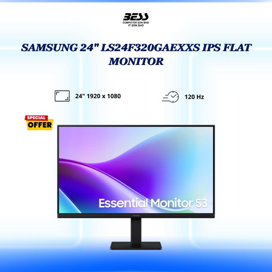SAMSUNG 24" LS24F320GAEXXS IPS FLAT MONITOR